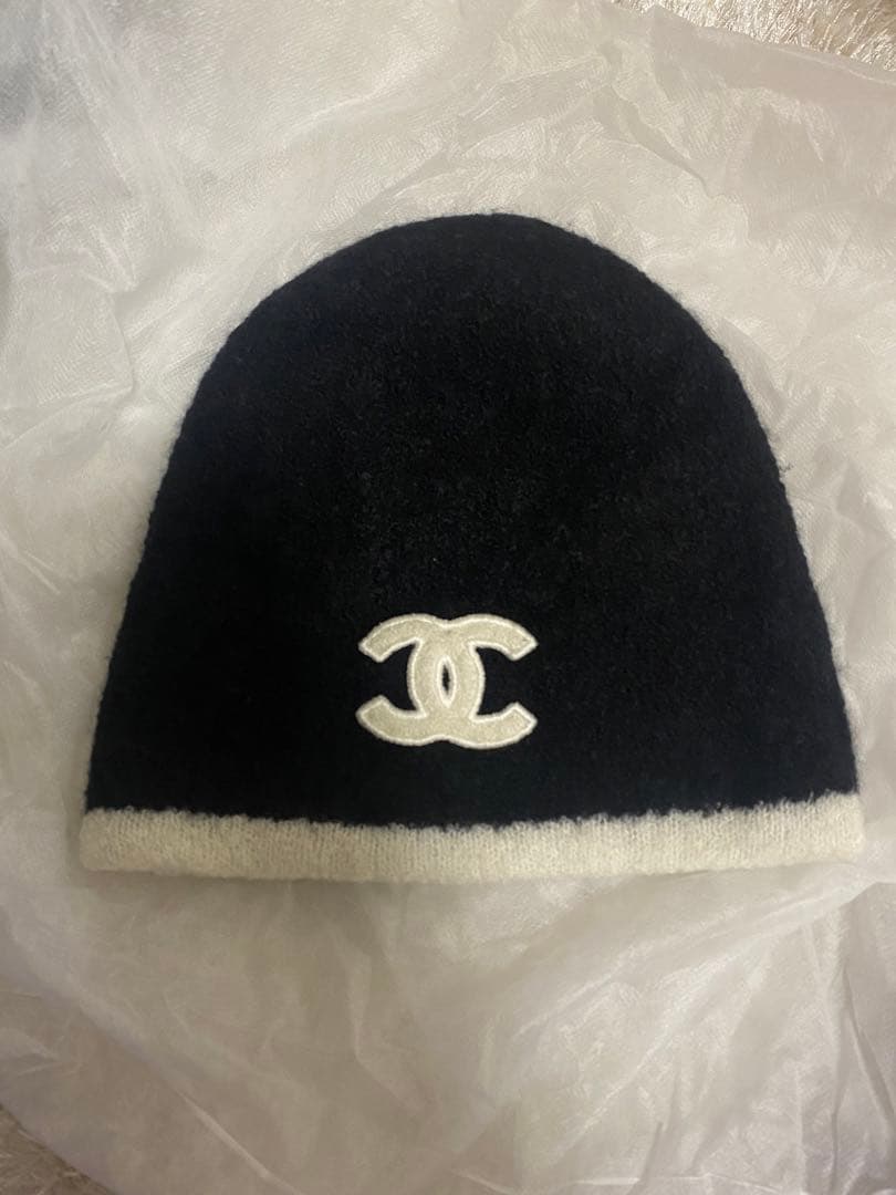 CHANEL シャネル　カシミアニット帽 ビーニー