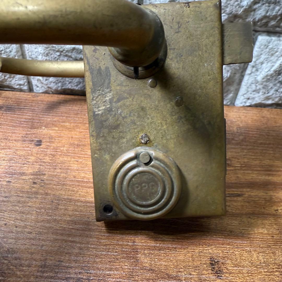 フランス アンティーク ヴィンテージ 鍵付き 真鍮製 ドアノブ