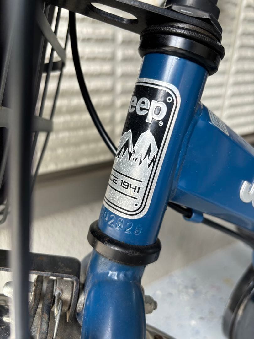 Jeep 送料込み キッズ自転車 青 バスケット付き さいたま市