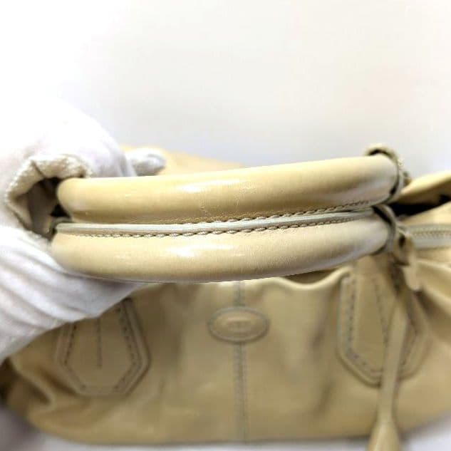 TOD'S　トッズ　ハンドバッグ　ベージュ　レザー　日本限定　希少　大幅値下げ