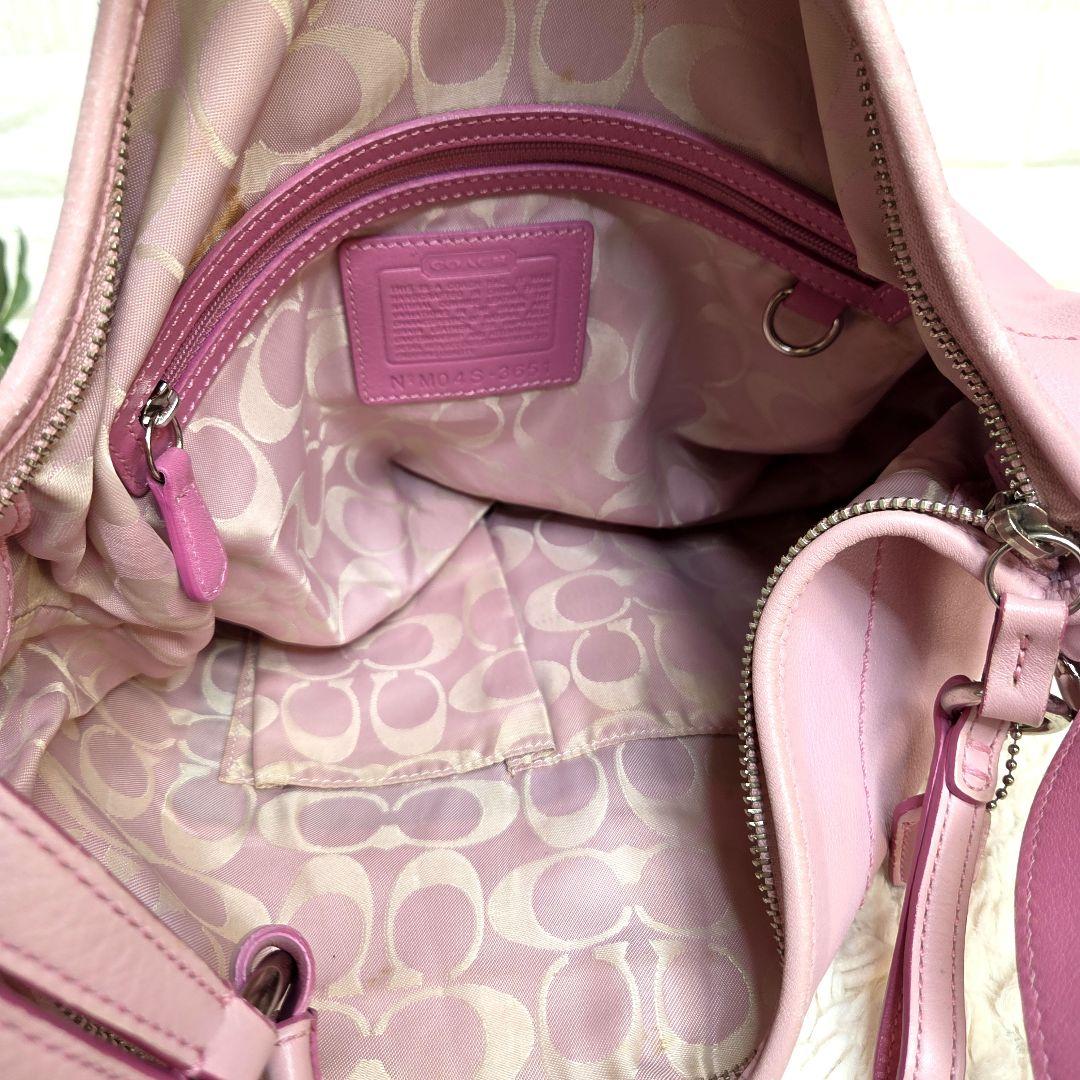 お値下げCOACH コーチ ワンショルダーバッグ　トートバッグ　ピンクY2K