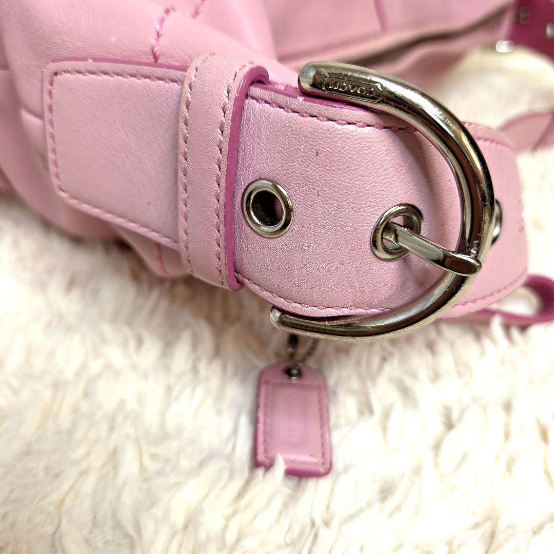 お値下げCOACH コーチ ワンショルダーバッグ　トートバッグ　ピンクY2K