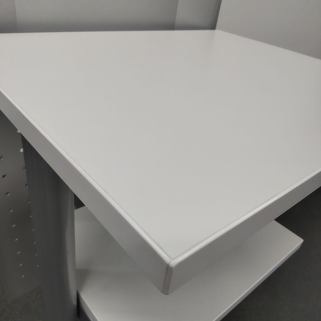 【美品】演台・司会台PLUS（プラス）ホワイト×シルバーW500