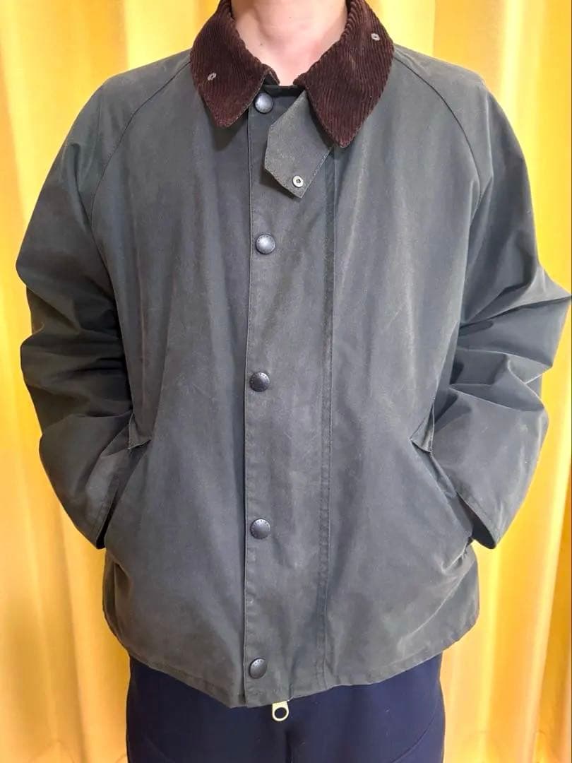 Barbour トランスポートwaxフード付き　セージ38