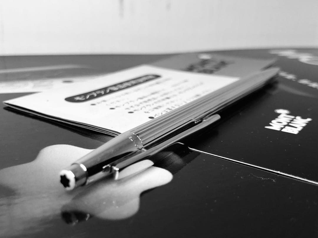 ⭐️金運を呼ぶ黄金の総プラチナム張りモンブラン⭐️ノブレスNo1557⭐️0,5㍉芯⭐️