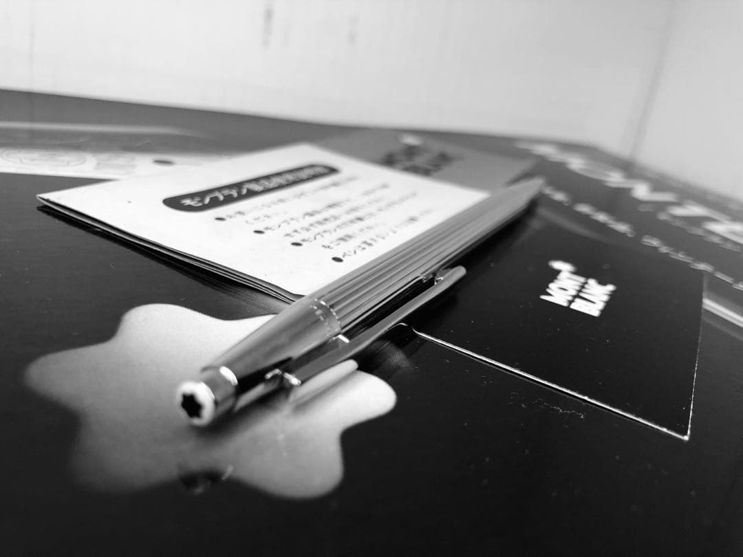 ⭐️金運を呼ぶ黄金の総プラチナム張りモンブラン⭐️ノブレスNo1557⭐️0,5㍉芯⭐️