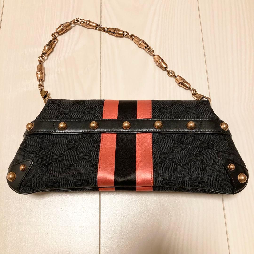 GUCCI バッグ　ハンドバッグ　限定　ピンク　ホースビット　ハミ　グッチ