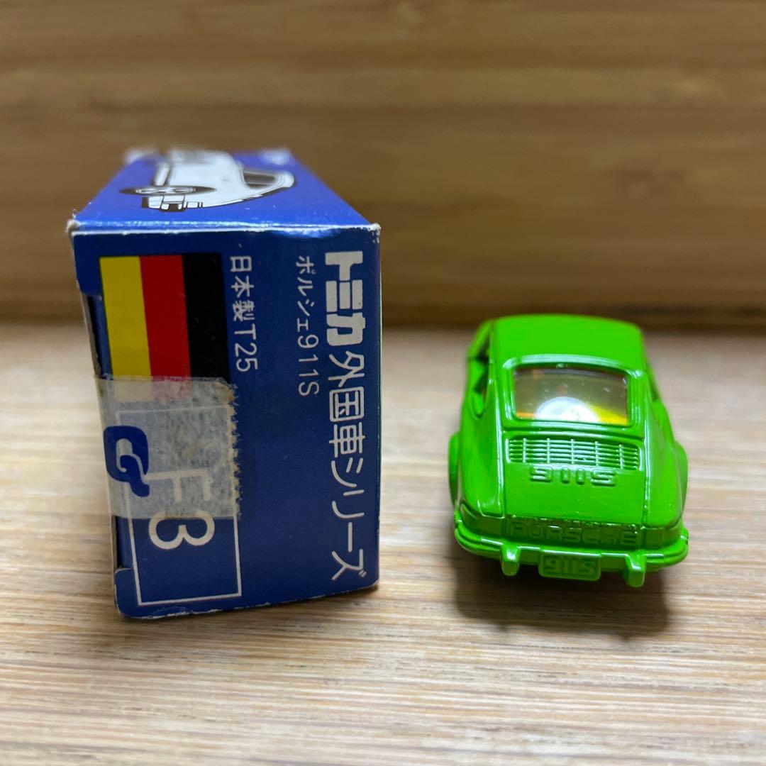 トミカ 青箱 F3 ポルシェ911S 当時物 外国車シリーズ 日本製 ミニカー
