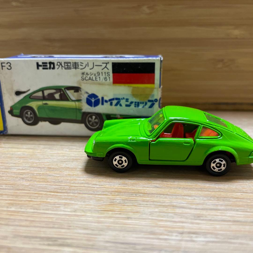トミカ 青箱 F3 ポルシェ911S 当時物 外国車シリーズ 日本製 ミニカー