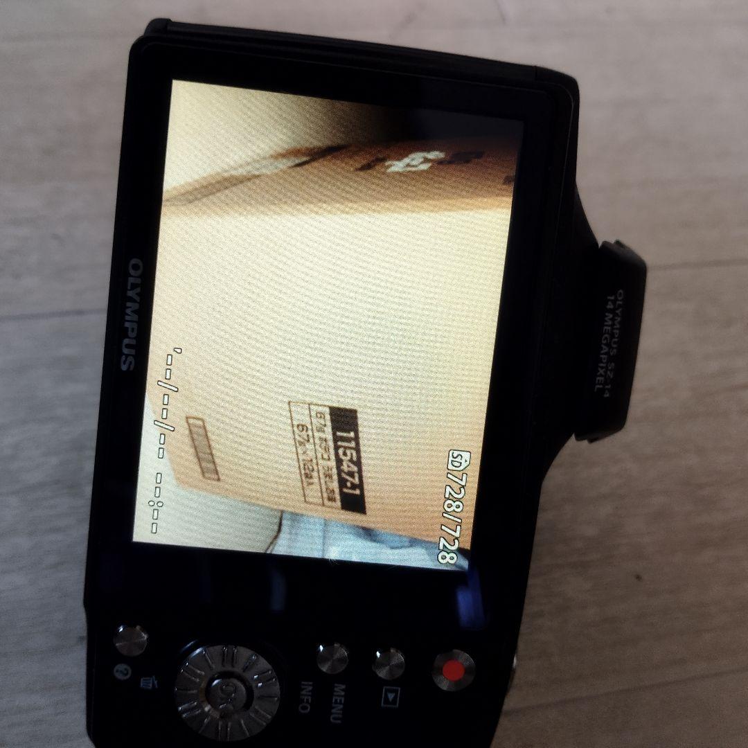 OLYMPUS SZ-14 ブラック コンパクトデジタルカメラ 動作品