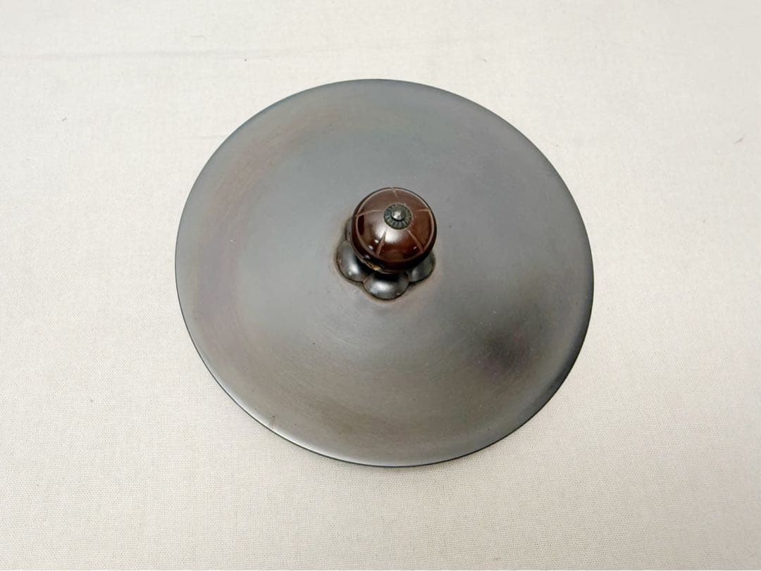 未使用 茶道具 釜師 佐藤浄清 老松地紋 繰口肩衛釜 釜環付 釜印 栞 共箱