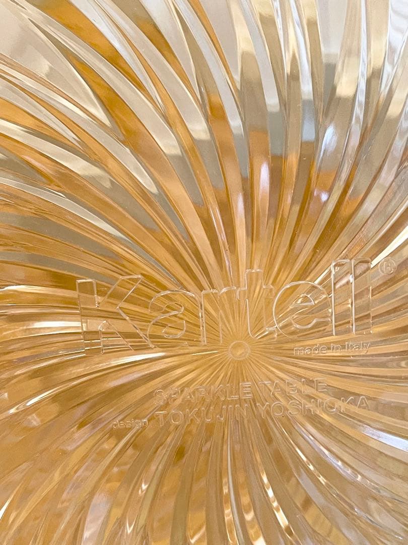 カルテル Kartell スパークル テーブル L クリアカラー 1部難あり