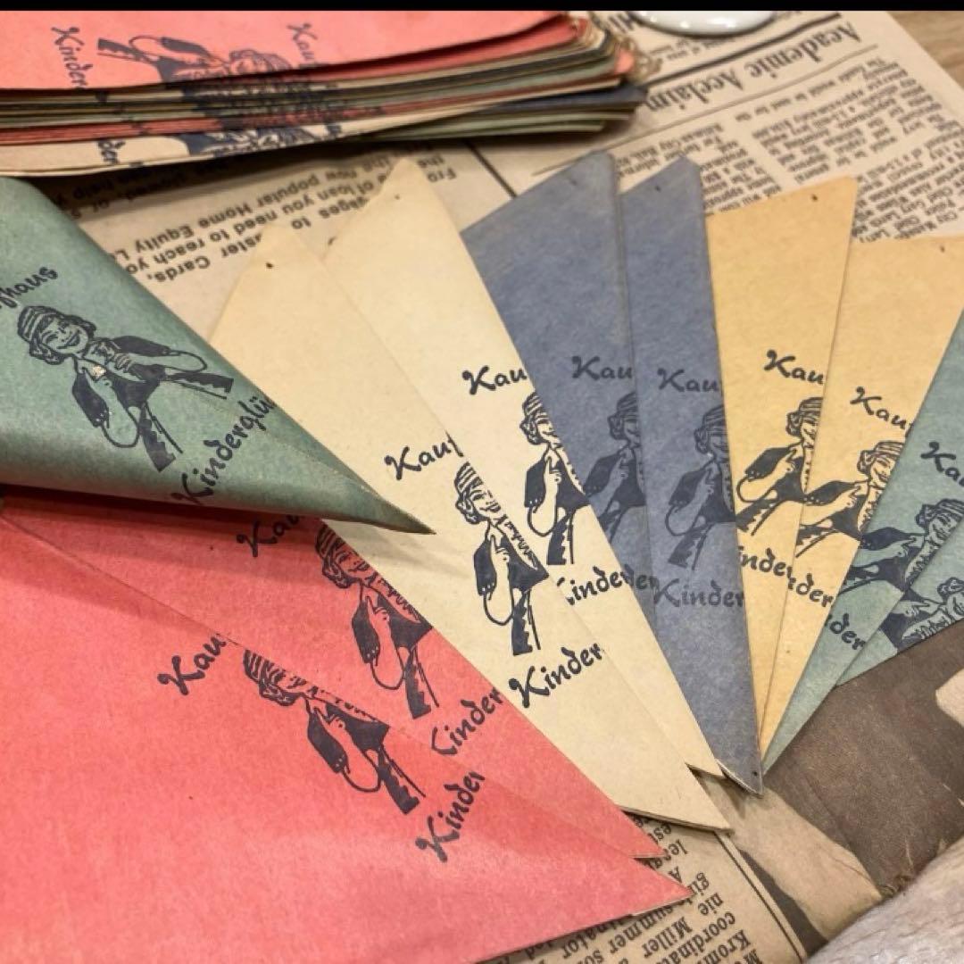 海外　ヴィンテージ ドイツ　ままごと　マルシェ袋　ジャンクジャーナル　60枚★