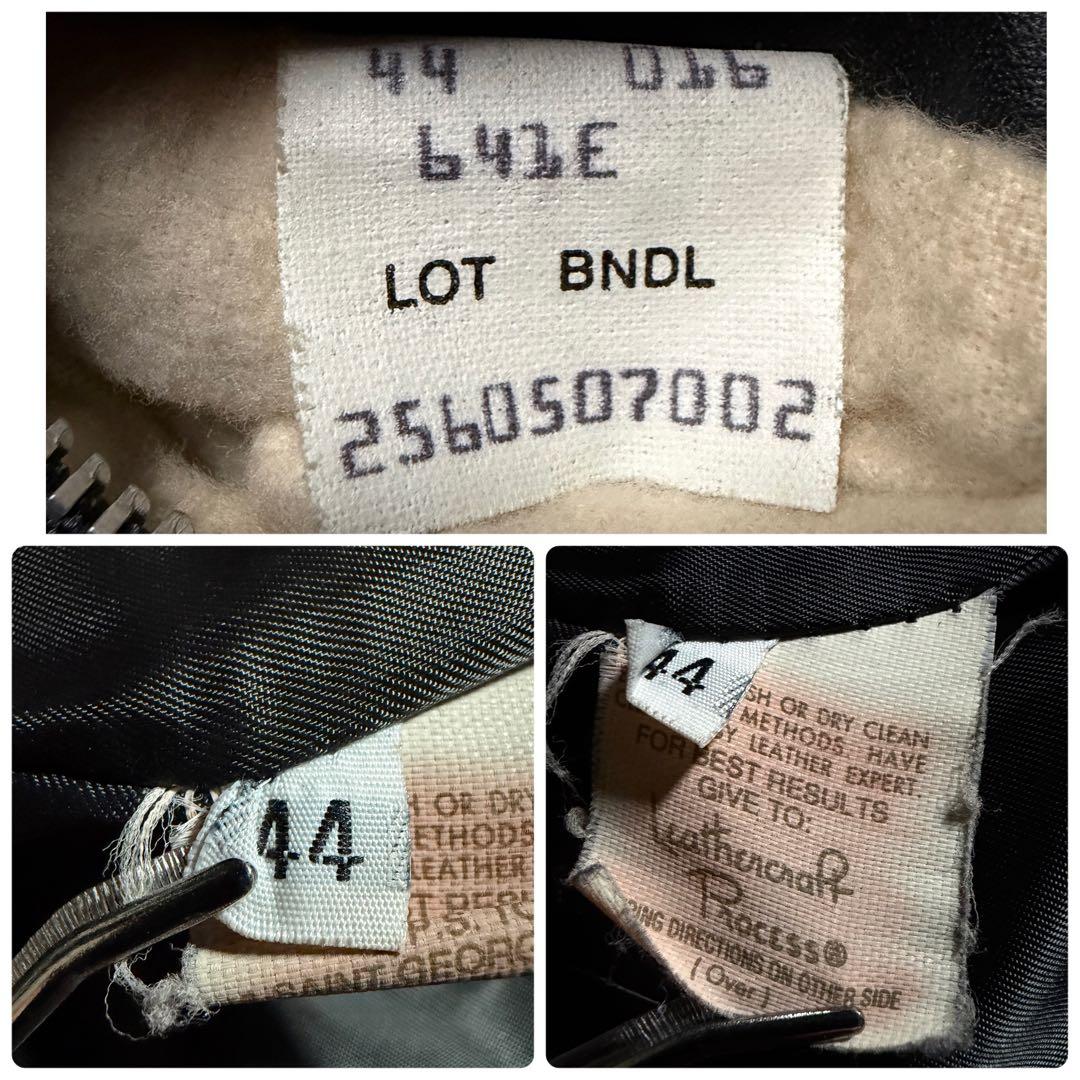 ビッグサイズ ■ショット シングルライダース ジャケット 641E 44