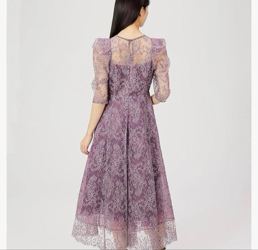 スナイデル　パワーショルダーレースドレス