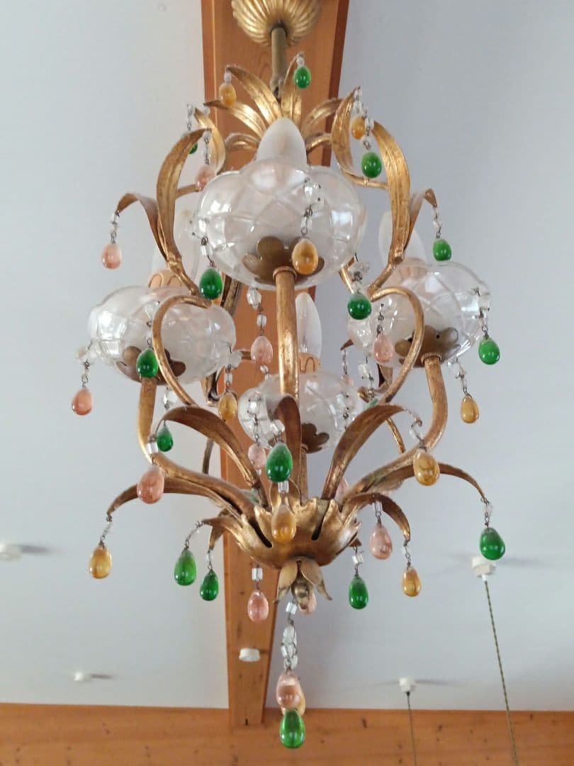 【1点物！超レア！】フランス製　アンティーク　シャンデリア　ランプ　ブロカント