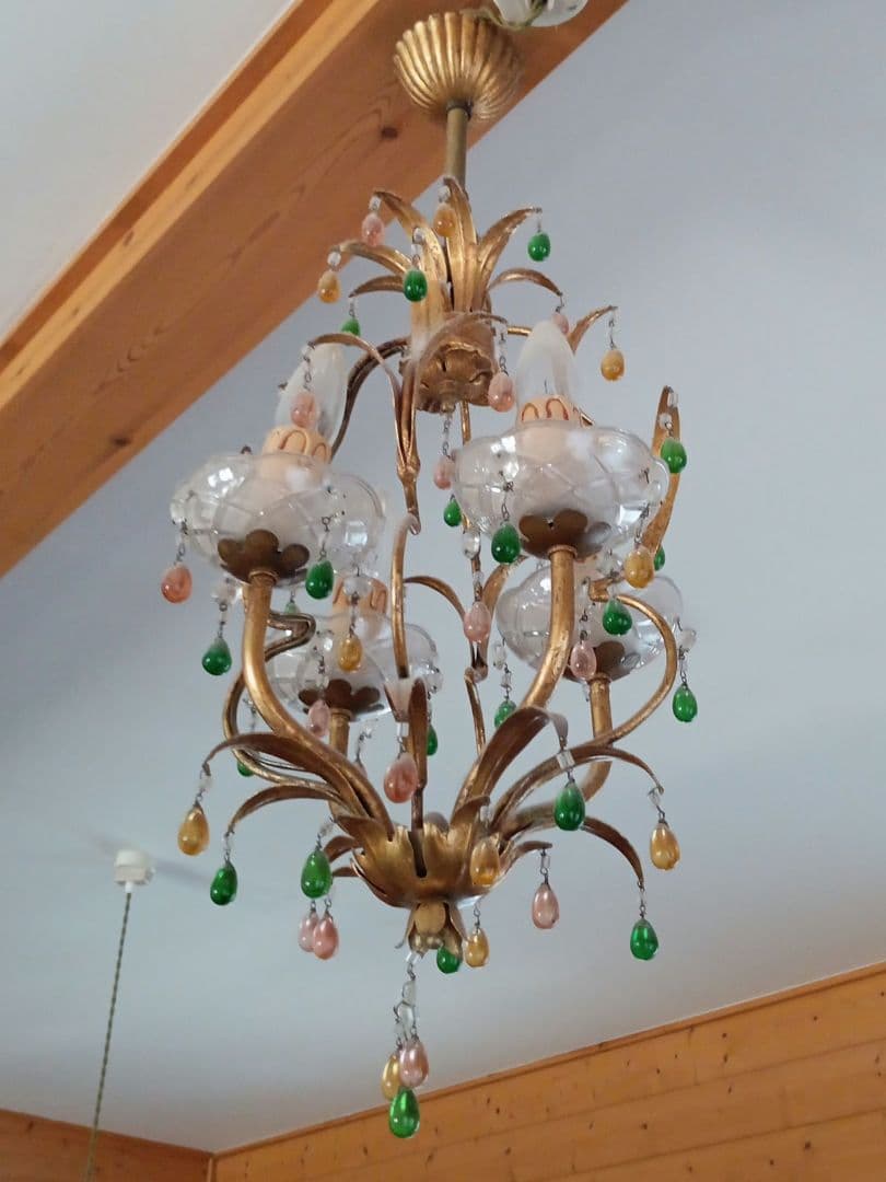 【1点物！超レア！】フランス製　アンティーク　シャンデリア　ランプ　ブロカント