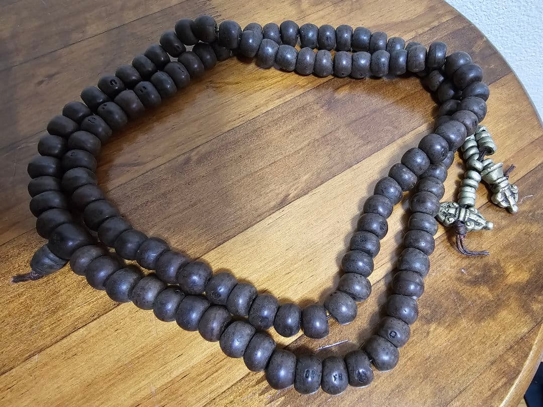 Tibetan Mala チベット アンティーク 鳳眼　龍眼　数珠