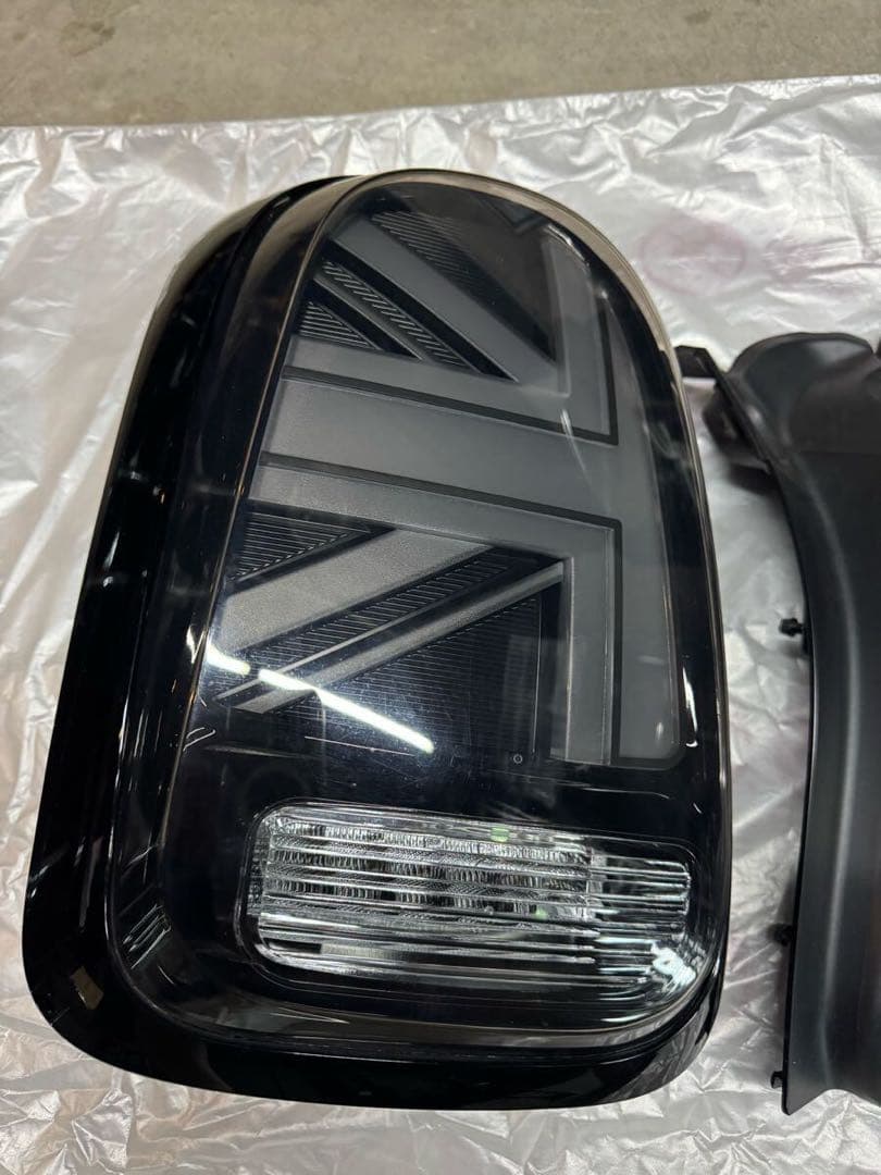 ミニF60クロスオーバー用 LED テールライト ユニオンジャックスモーククリア