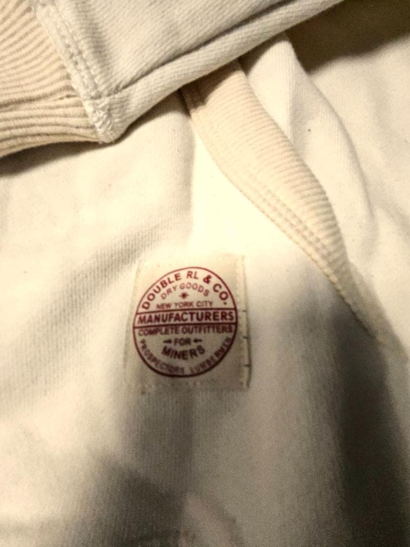 送料無料/新品未使用　Ralph Lauren ダブルRL ホワイトパーカーXL