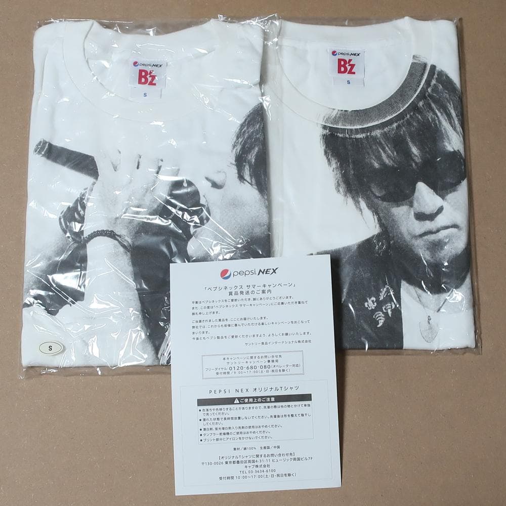 当選通知書付 Sサイズ PEPSI NEX B’z オリジナルTシャツ グッズ