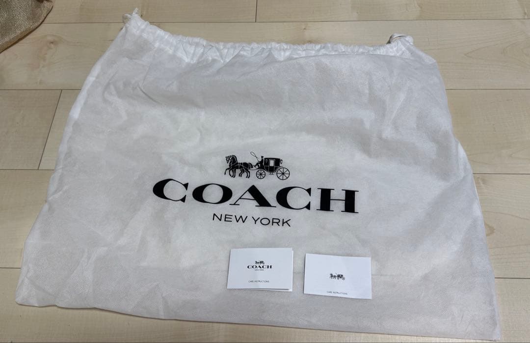 y*3様 【美品・保存袋付き】COACH 2WAY レザートート ショルダー ブ