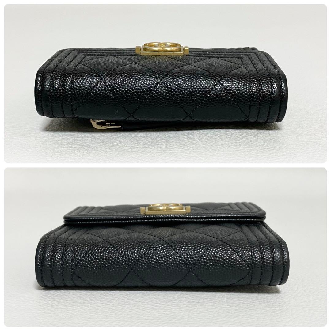 CHANEL / ボーイシャネル スモールフラップウォレット 三つ折り財布