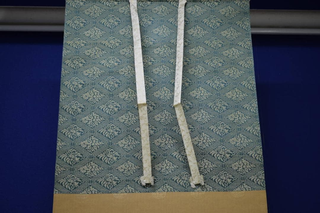 真作/松村景文/山水人物図/布袋屋掛軸HI-239