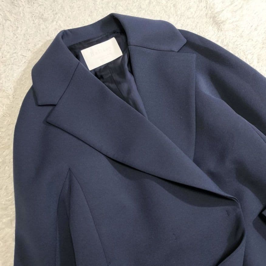 極美品　ボールジィ　スキューバジャージーショートコート　紺　小さいサイズ　34