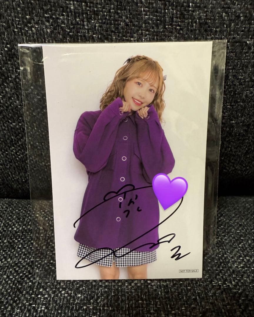 FRUITS ZIPPER 仲川瑠夏 直筆サイン入りスマホサイズステッカー