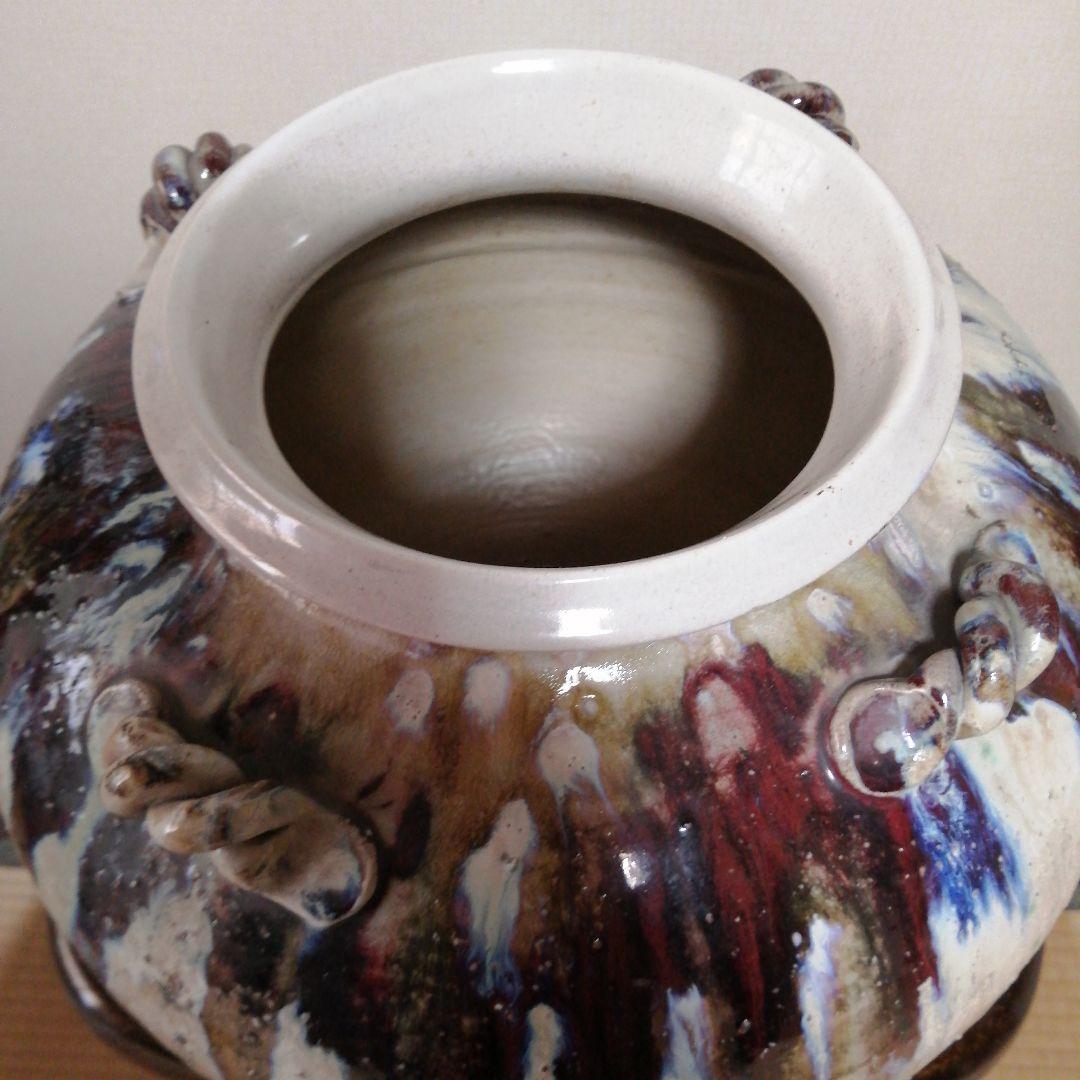 大壺花瓶　生花及び造花用(陶器)