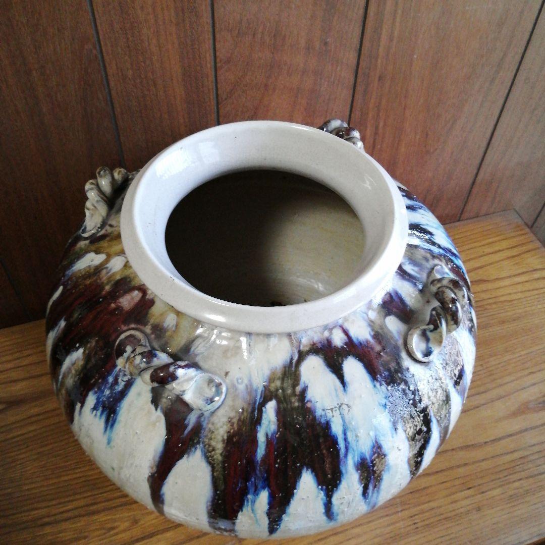 大壺花瓶　生花及び造花用(陶器)