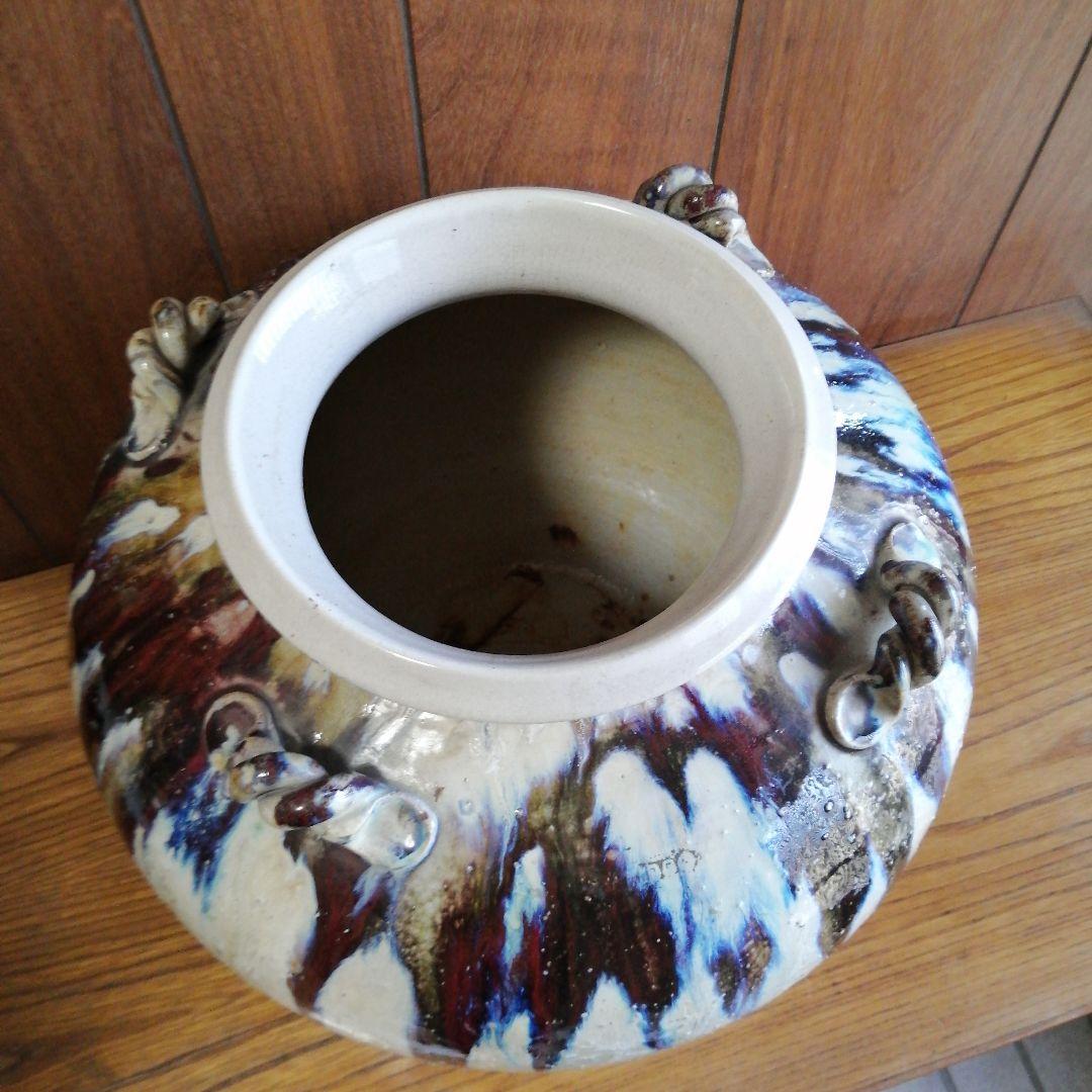 大壺花瓶　生花及び造花用(陶器)