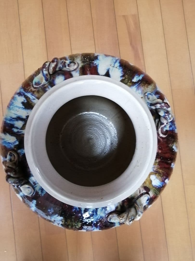 大壺花瓶　生花及び造花用(陶器)