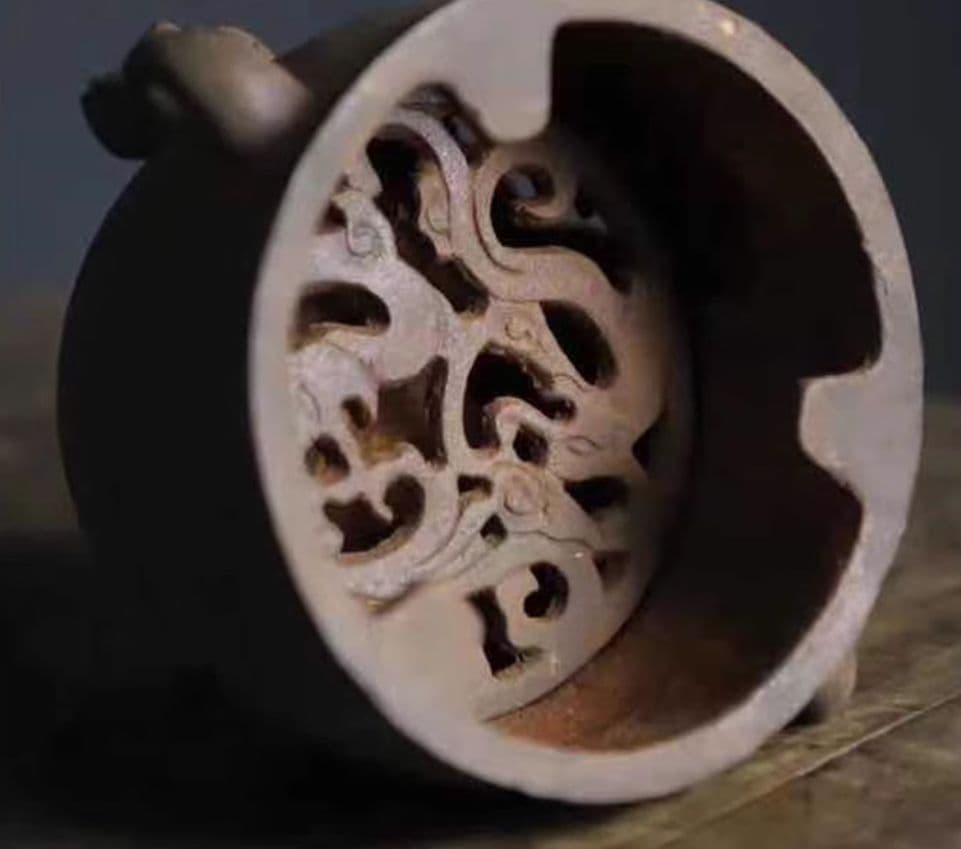 鉄器 炭ストーブ獣頭煮茶炉 虎頭炉 装飾品 工芸品 置物