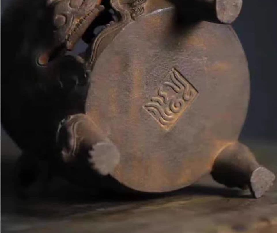 鉄器 炭ストーブ獣頭煮茶炉 虎頭炉 装飾品 工芸品 置物