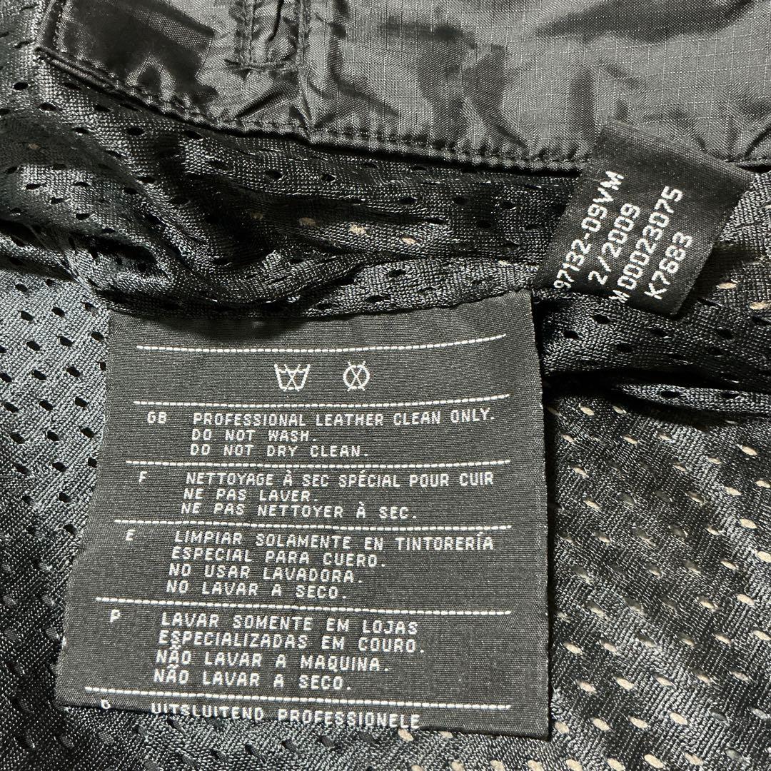 ハーレーダビットソン シングルライダース リアルレザージャケット ブラック L