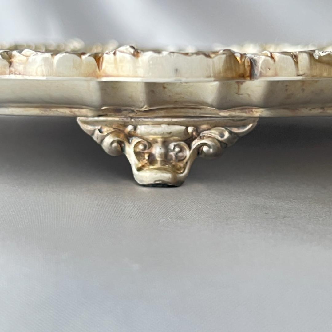 【POOLE】サルヴァ / ギャラリートレー【シルバープレート】31cm