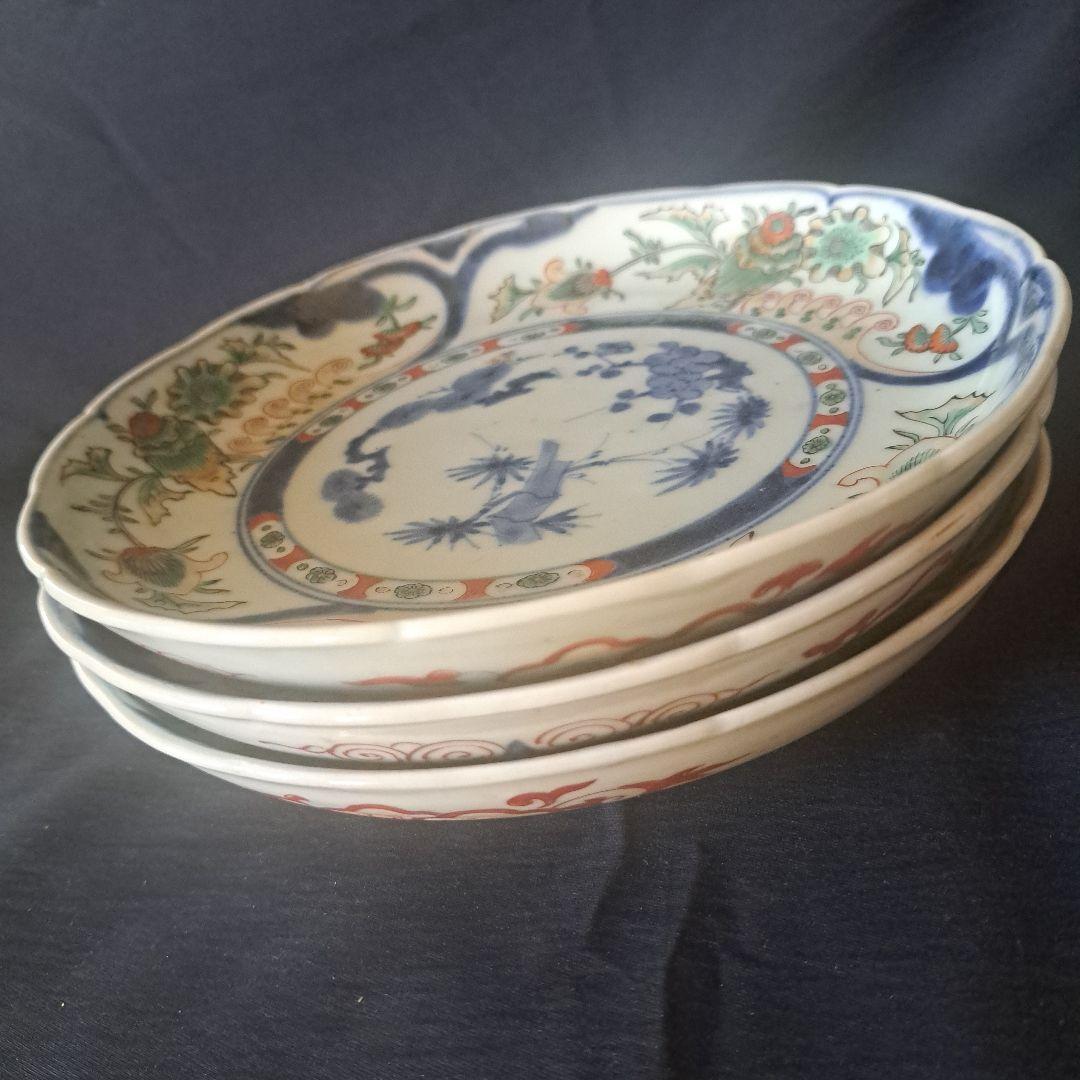 「high level 渦福(うずふく)の満足感！ 」古伊万里皿 3客セット 骨