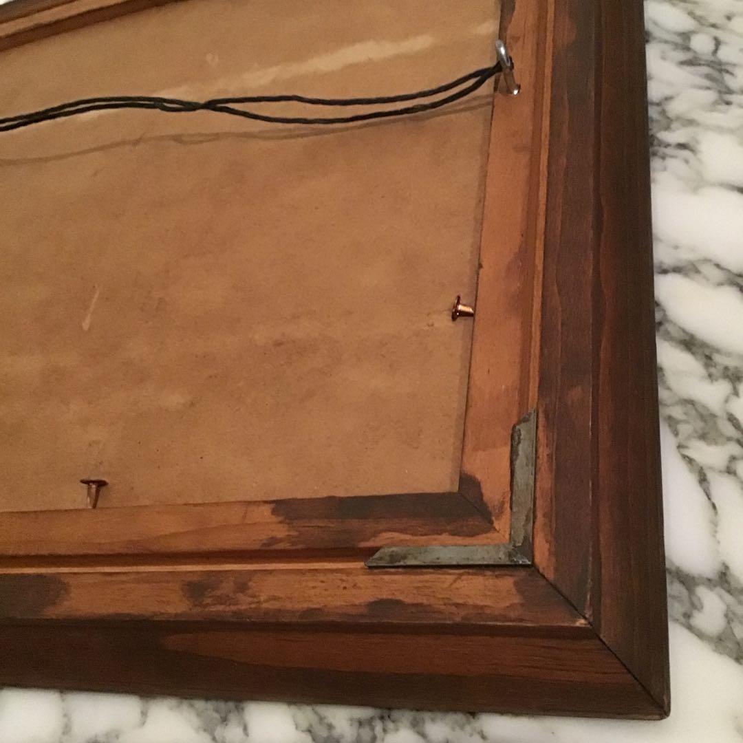 50’sアメリカ モザイクタイル 絵画 額 ビンテージHAWAII