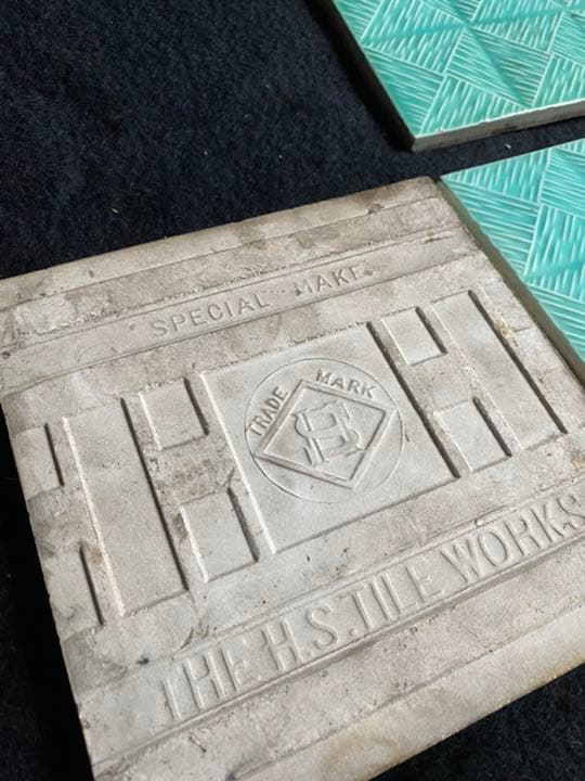 佐治タイル15枚 マジョリカタイル 明治～昭和初期 大正ロマン