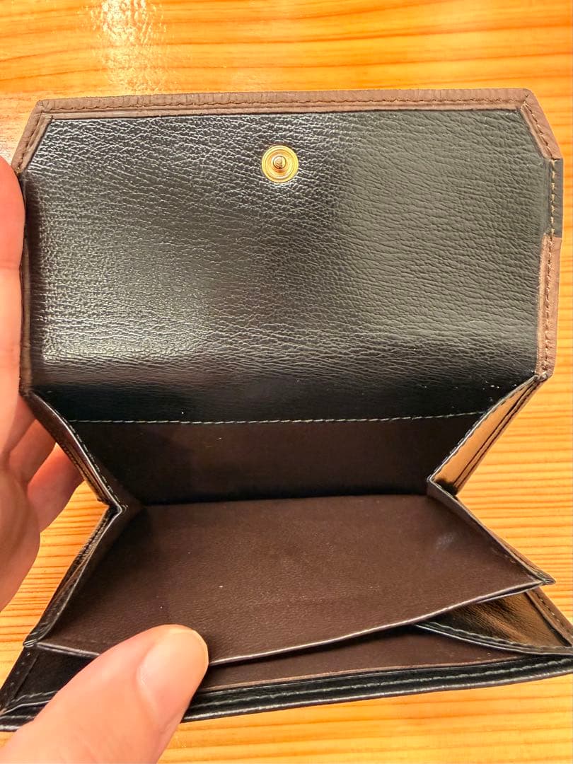 【美品】 LOEWE ロエベ ベラスケス 二つ折り財布 レザー ブラックブラウン