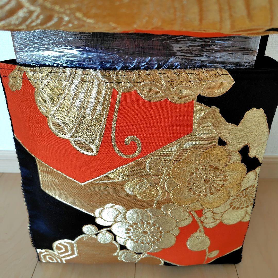 お琴カバー【蝶】着物帯 ゆたん油単ハンドメイド 和楽器 正絹 袋帯 山田流生田流