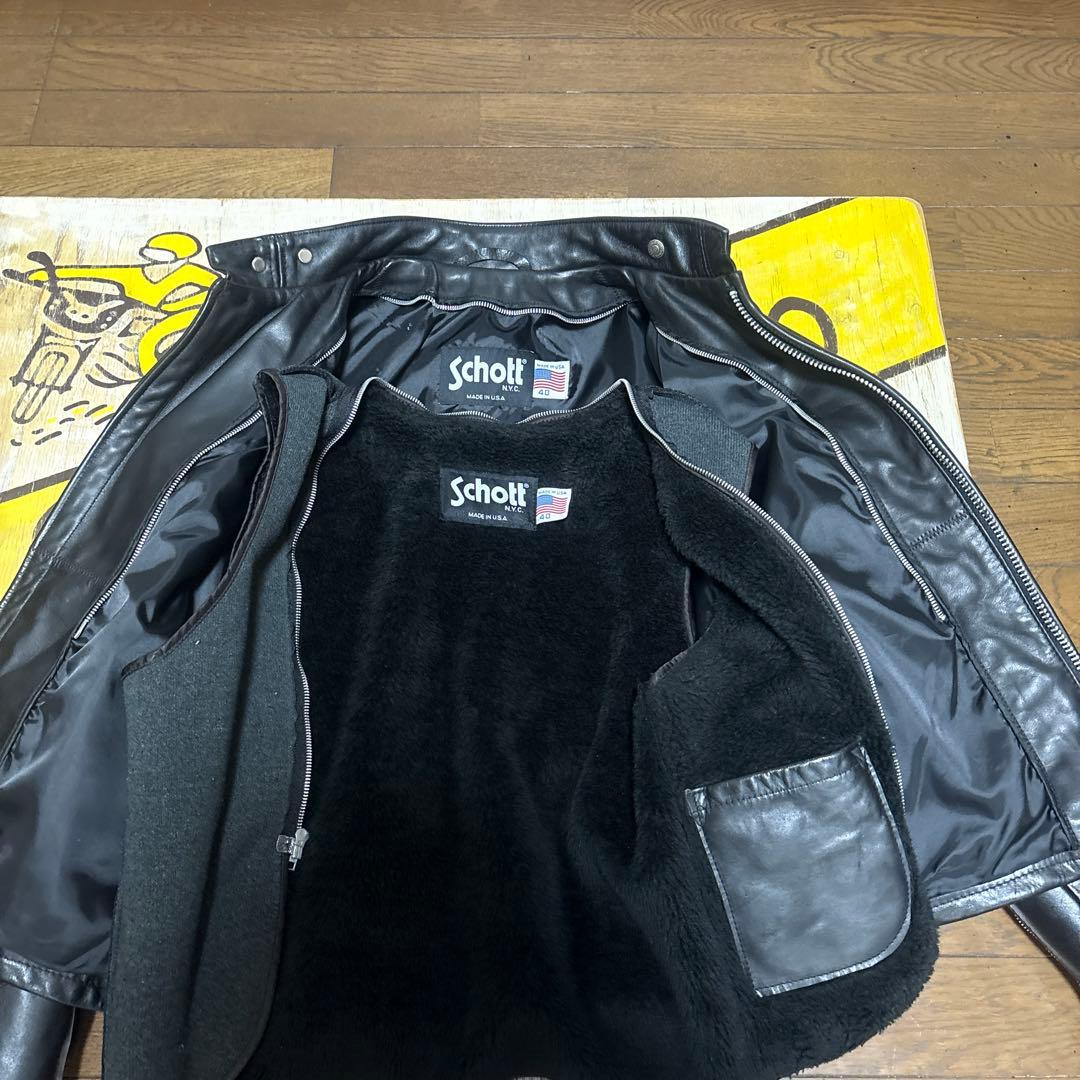 hide 美品‼️schott641 40インチシングルライダース