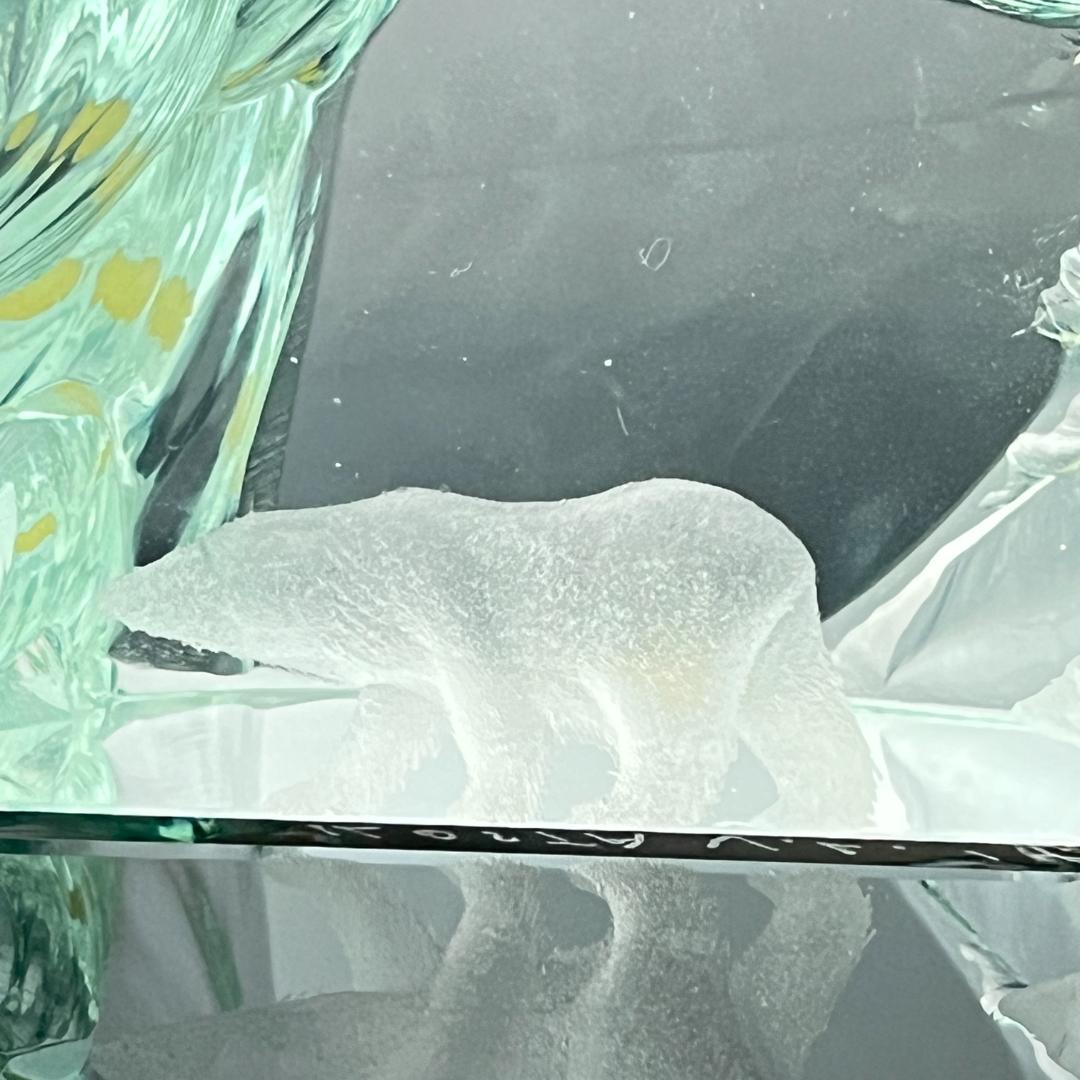 【Kosta Boda】ガラス クマのオブジェ / ペーパーウェイト