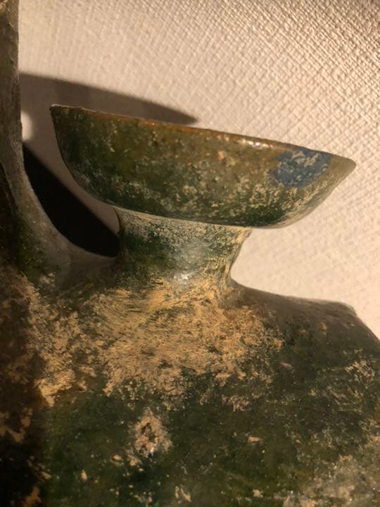 中国骨董　漢時代　香炉　水鳥形埴輪　須恵器