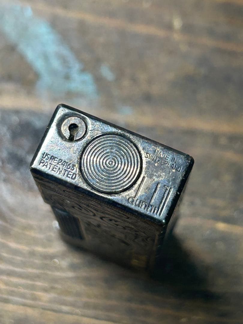 Dunhill ダンヒル ガスライター ヴィンテージ アンティーク ゴールド装飾