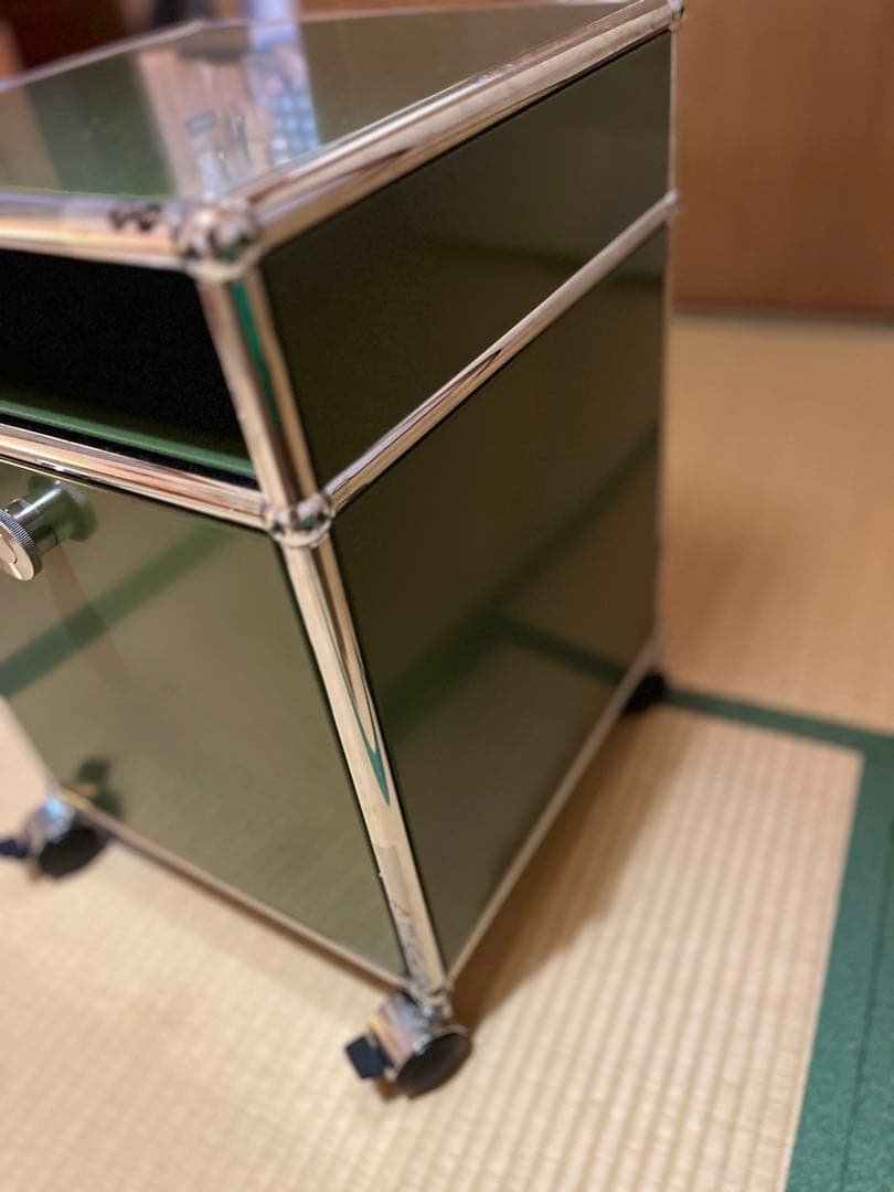 USMハラー サイドボード ドロップダウンドア　オリーブグリーン