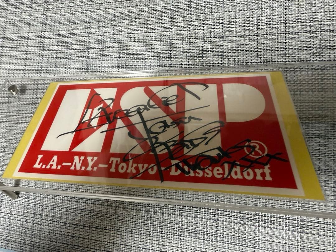 直筆サイン TETSUYA ESP 非売品 ステッカー ラルク L'Arc