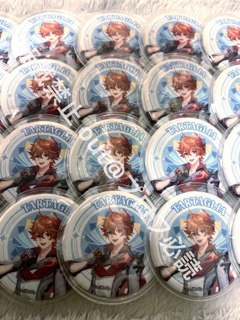 原神スカイツリー タルタリヤ 等身書き下ろし缶バッジ24個＆缶バッジシート